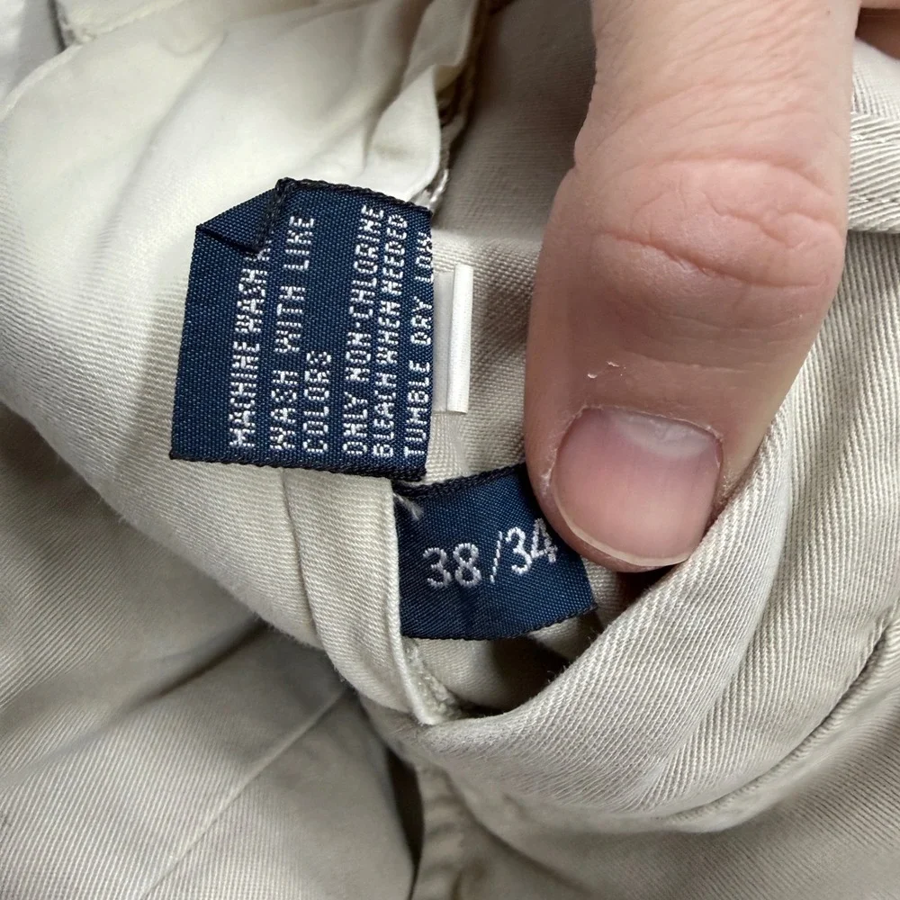 Polo Ralph‎ Lauren Prospect Pant Khaki Mens 38x34 Classic Fit Cotton Flat Front